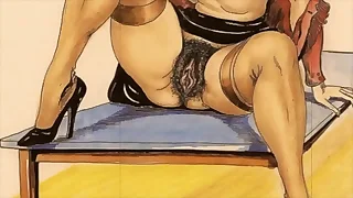 vintage erotic drawings