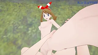 Indistinct &lpar;Kasumi&rpar; together with May &lpar;Haruka&rpar; intense sex&period; - Pok&eacute;mon POV Hentai